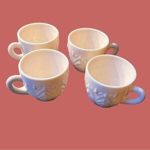 MCM Jeanette Shell Pink Punch Cups - Set of 4